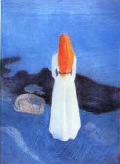 Edvard Munch Young Girl on a Jetty